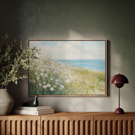 Coastal Poppies Dance With Waves