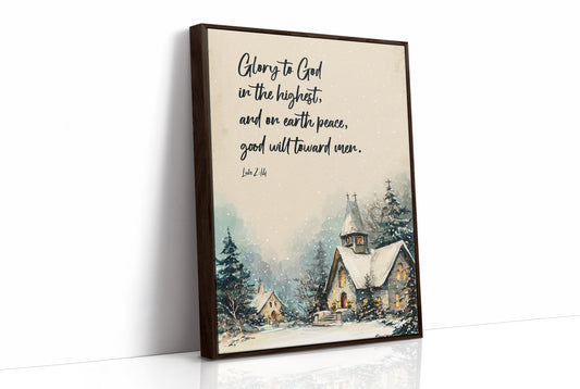 Winter Verse On Wooden Table