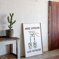 Coffee Wisdom Flows In Brown Lines
