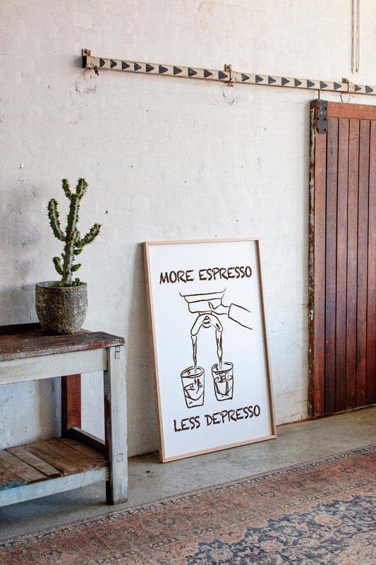 Coffee Wisdom Flows In Brown Lines