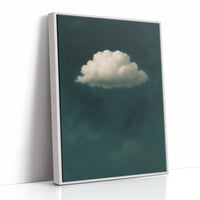 Lonely Cloud in Deep Teal Sky