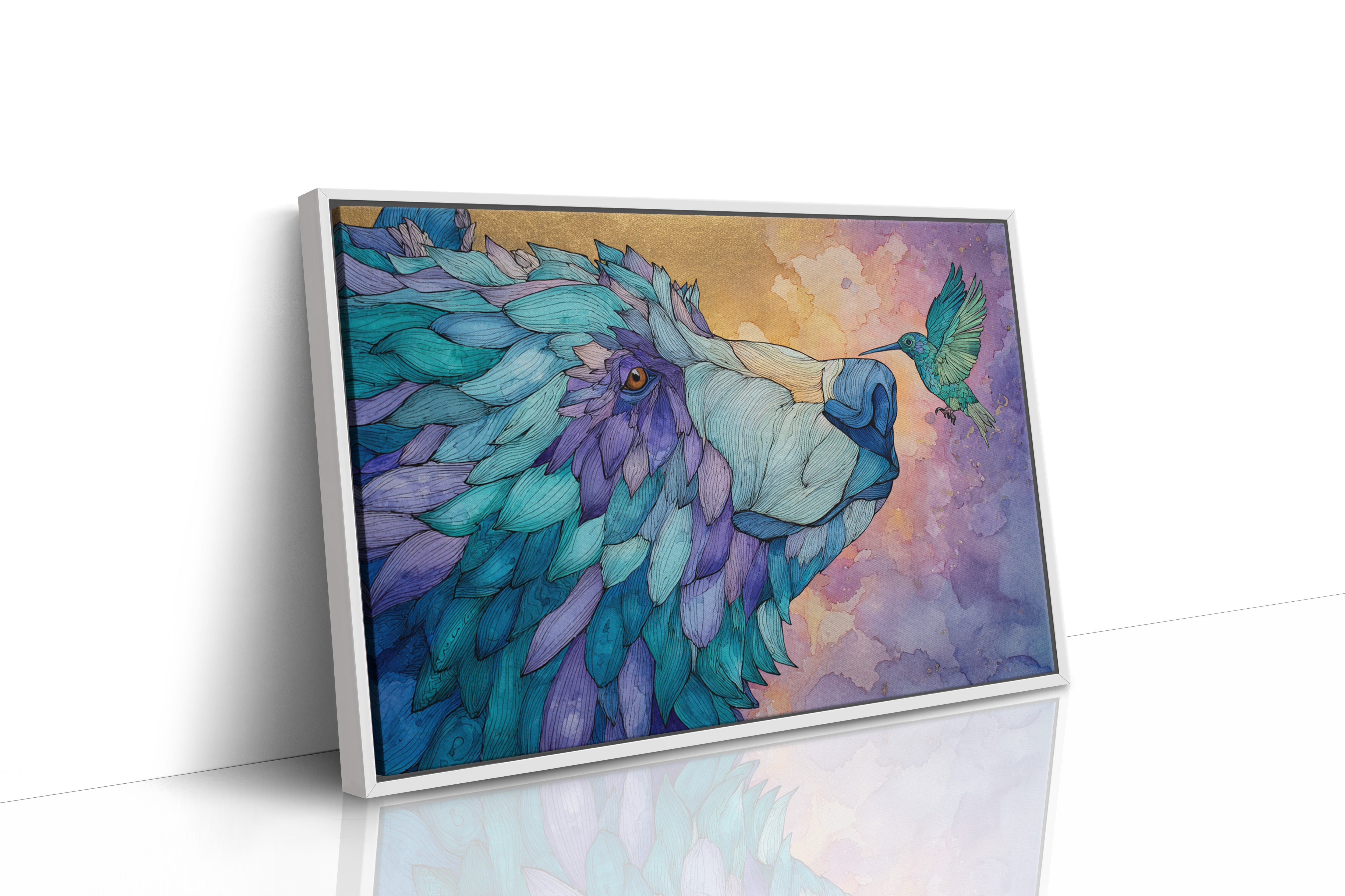 Bear And Hummingbird Share Dawn's Song