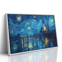 Castle Dreams Under Swirling Skies