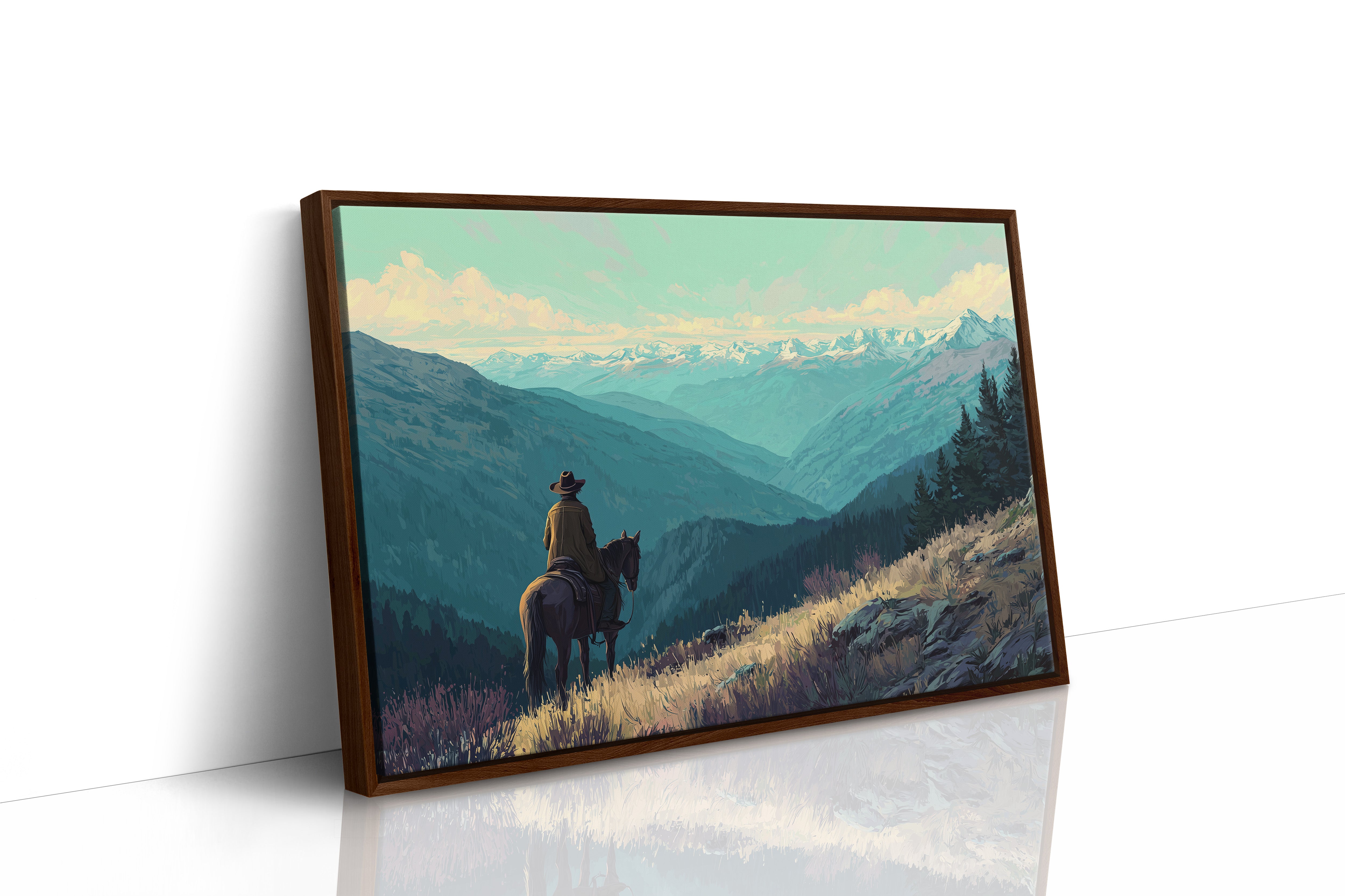Wilderness Wanderer Contemplates Eternal Peaks