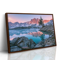 Alpenglow Over Still Water