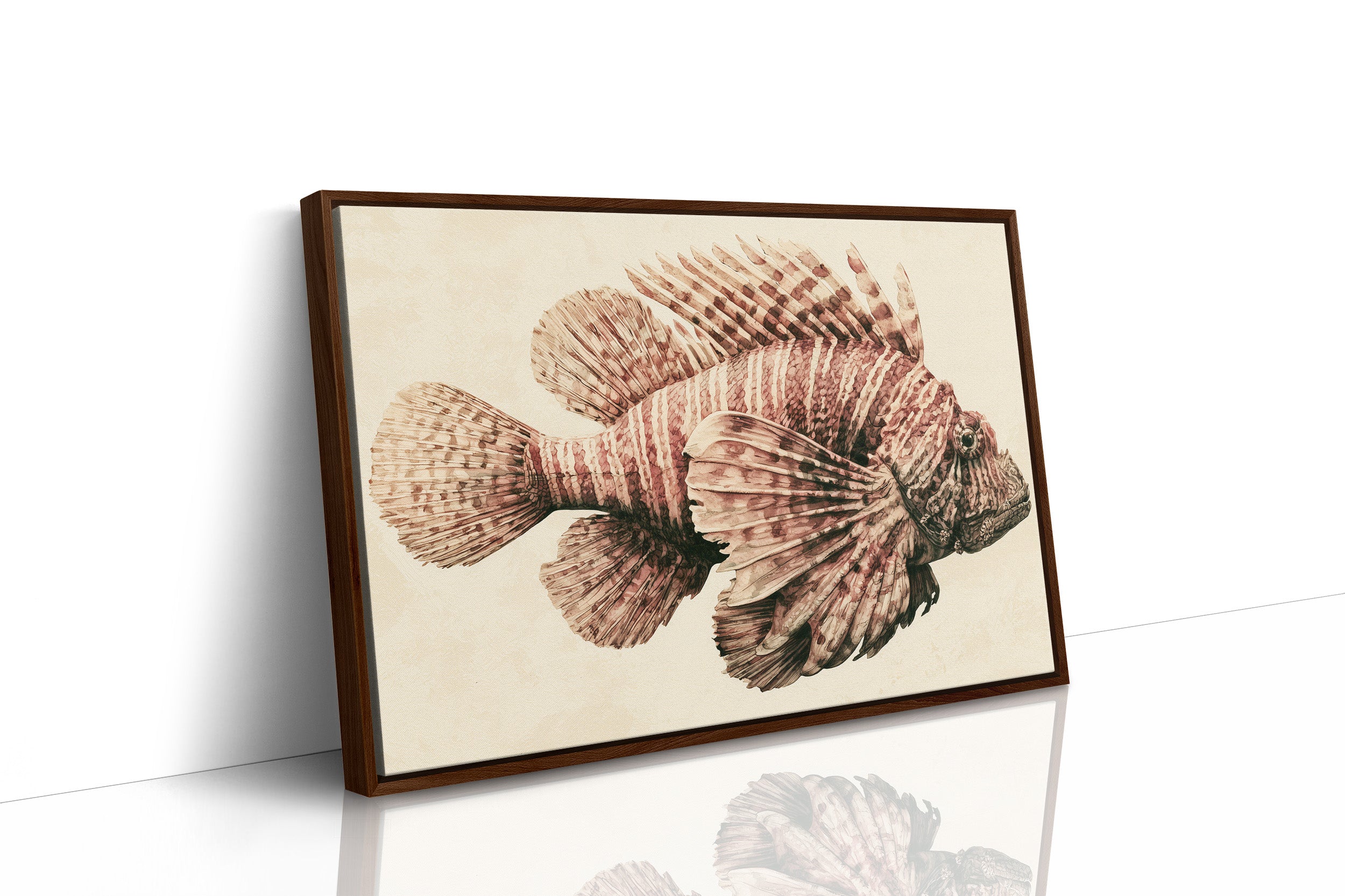 Lionfish in Antique Sepia