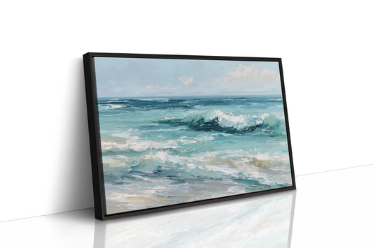 Teal Waves Beckon Morning Light