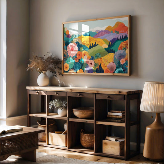 Rolling Hills Dance With Wild Blooms