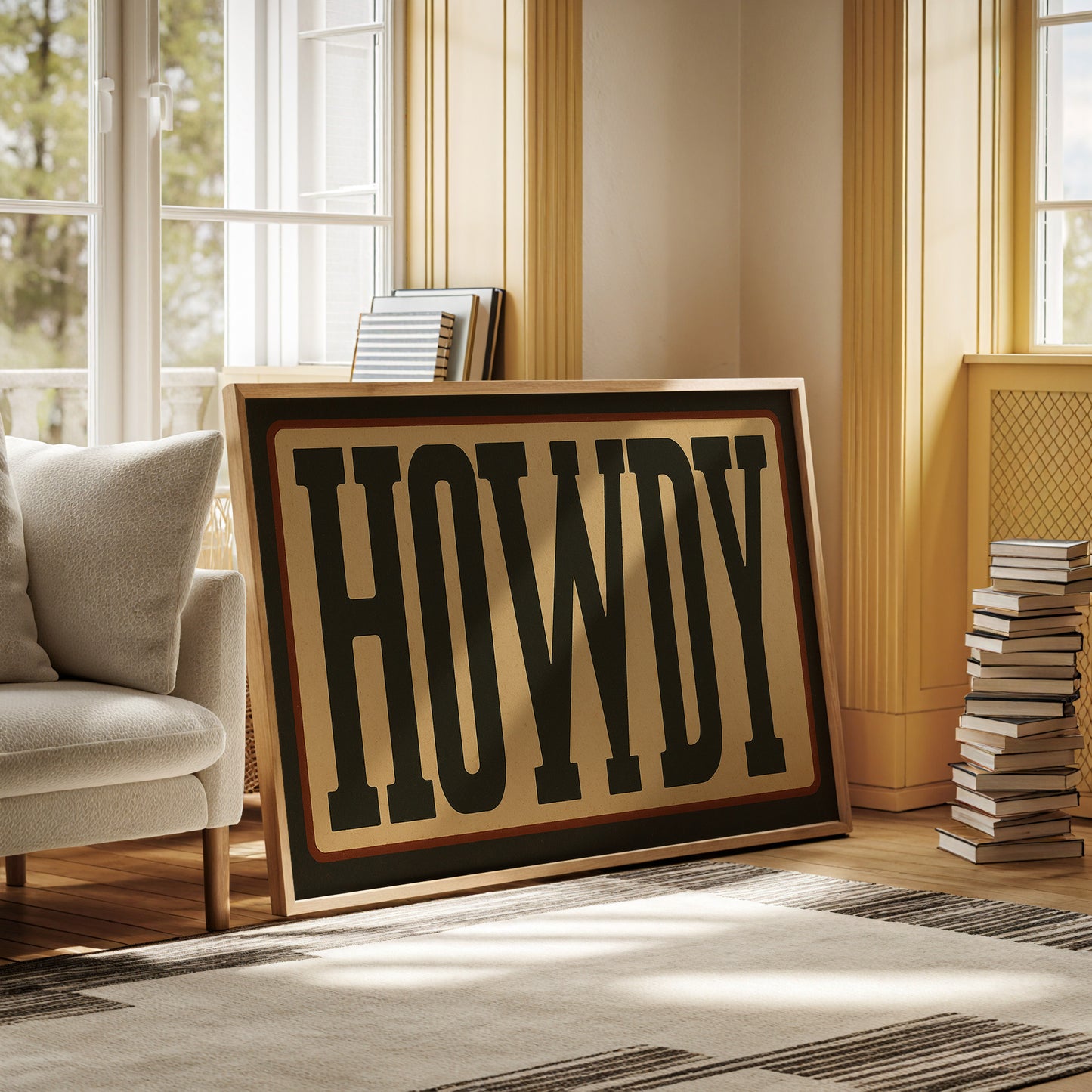 Howdy Western Typography Poster