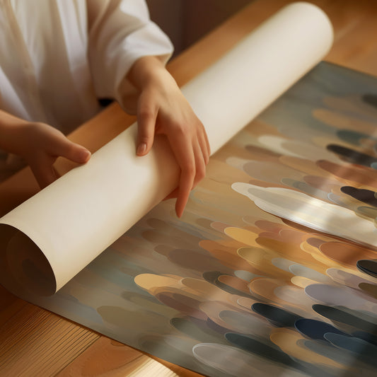 Figures Blurred By Morning Fog