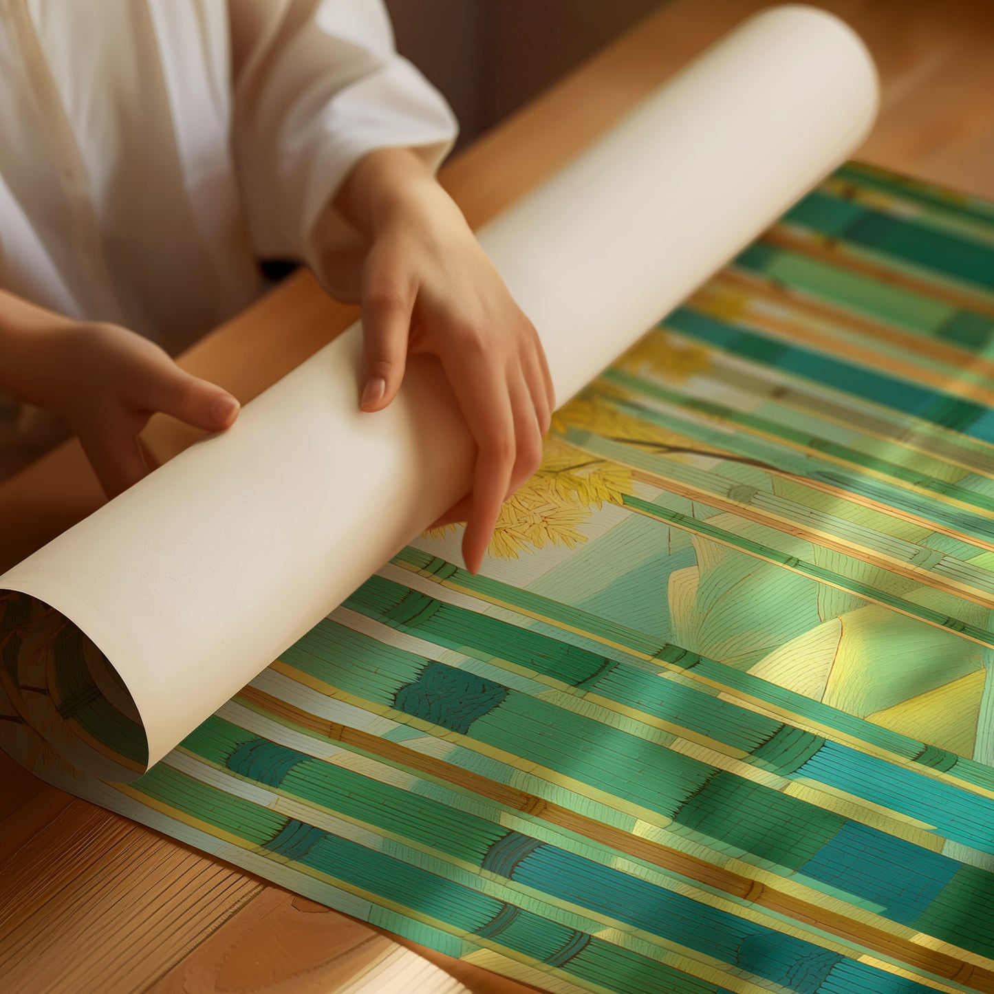 Bamboo Forest Leads To Dawn