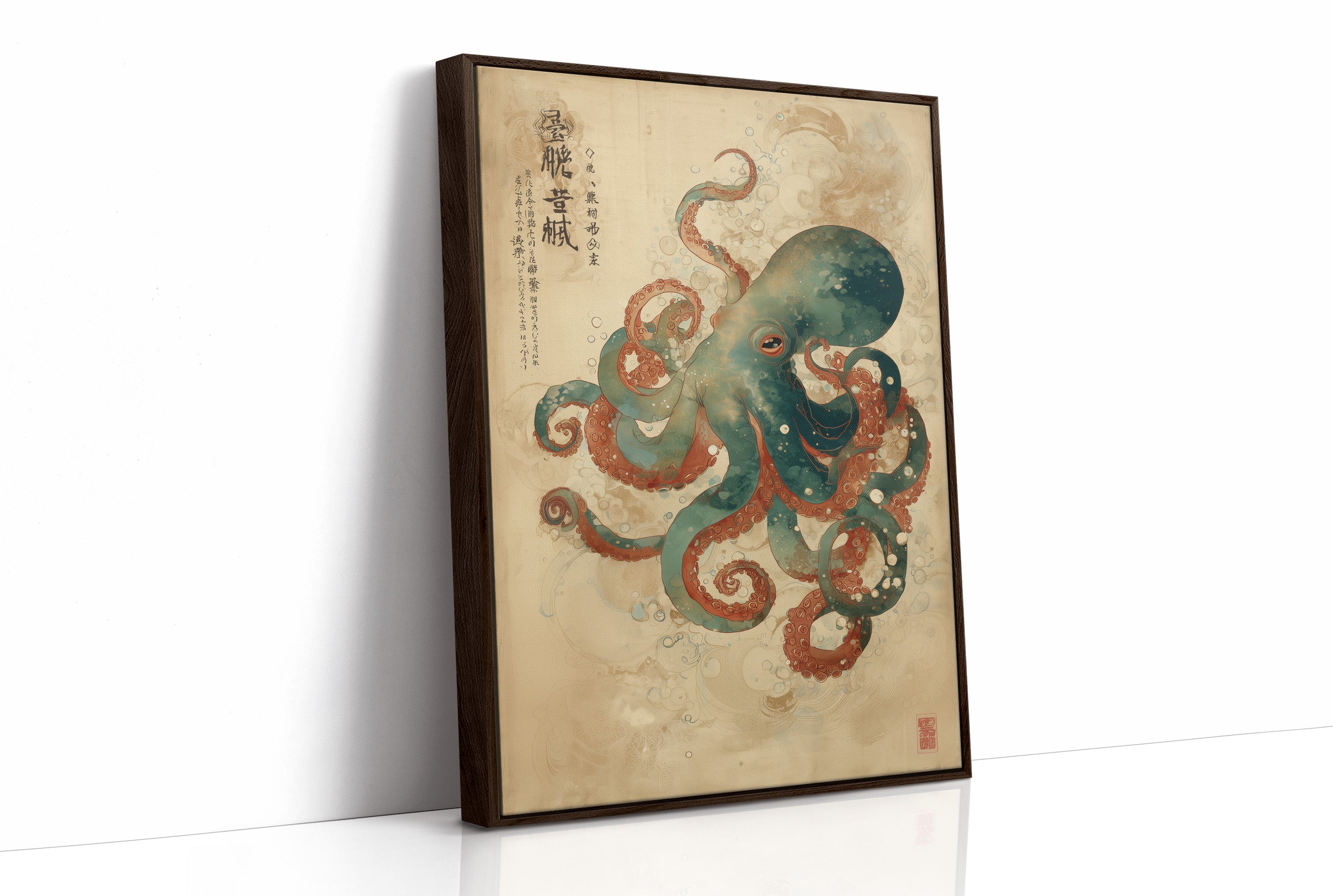 Emerald Tentacles Embrace Ancient Scrolls