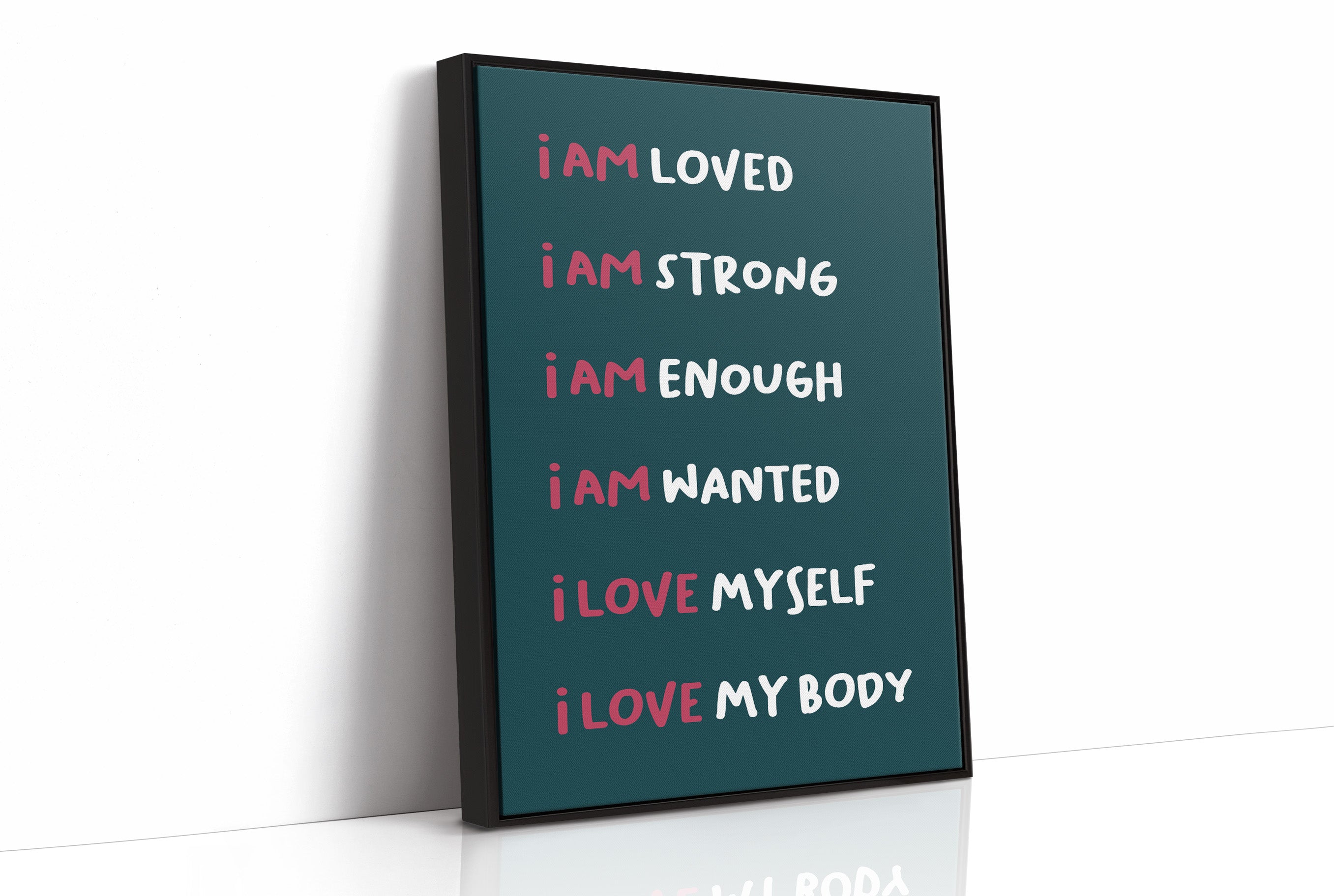 Six Ways to Say I Am (Teal)