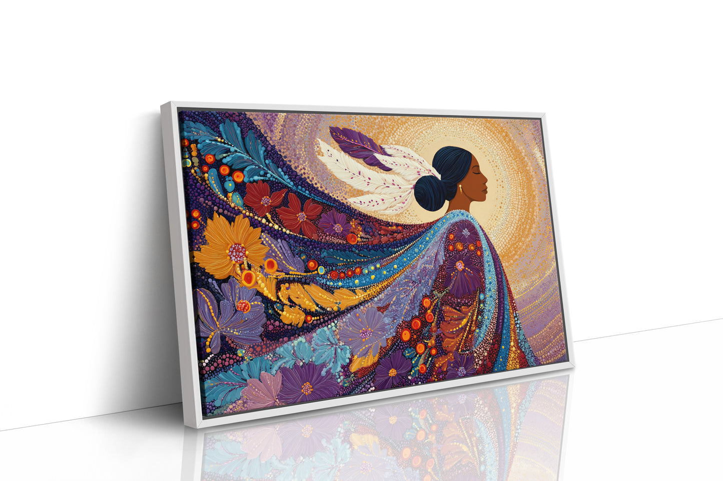 Sacred Flowers Dance In Evening Light