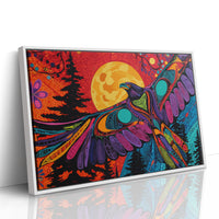 Moonlit Raven Paints Sacred Skies