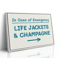 Life Jackets & Champagne, Teal