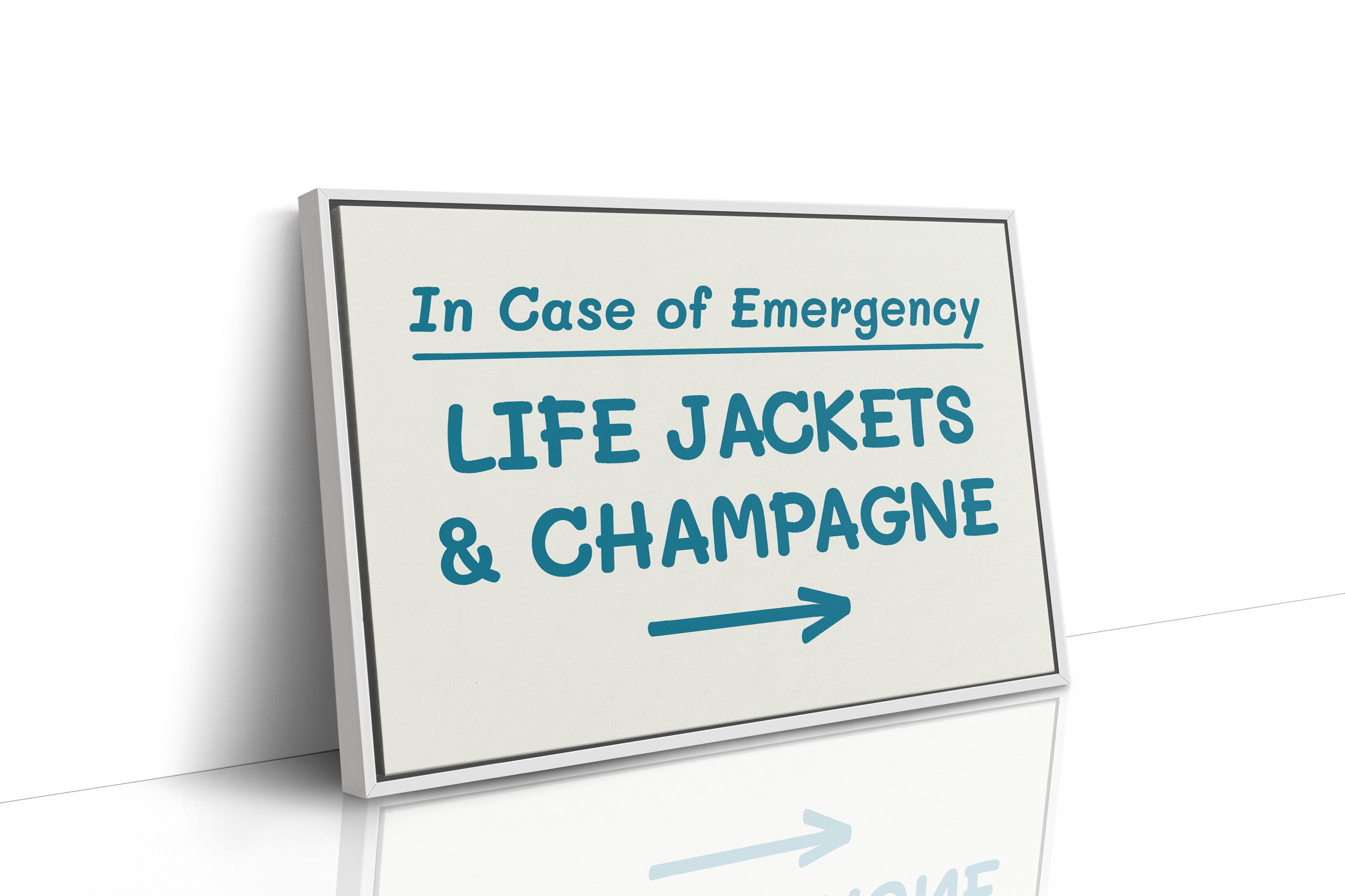 Life Jackets & Champagne, Teal