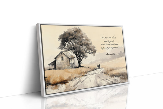 Psalm 37:3 Country Road Scripture Art
