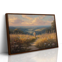 Sunlit Path Through Golden Fields