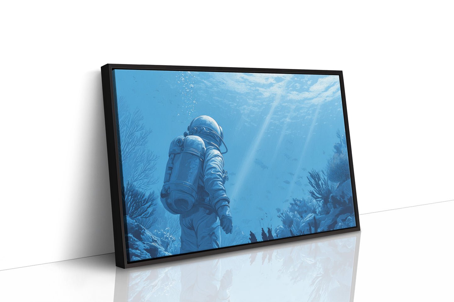 Ocean Explorer In Azure Depths