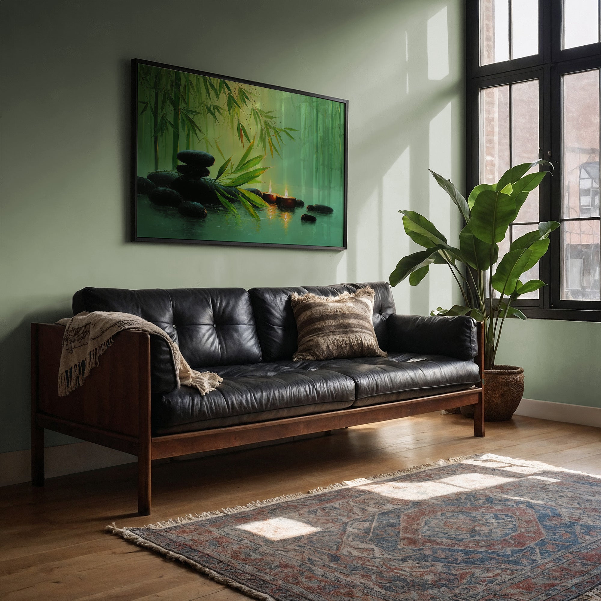 Bamboo Leaves Meet Sacred Waters