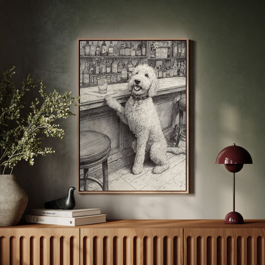 Paws Resting on the Bar
