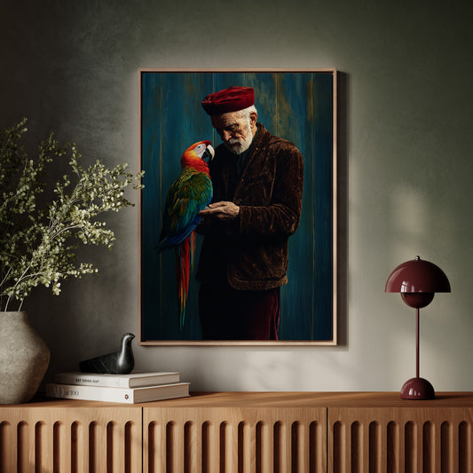 Vibrant Feathers Meet Velvet Evening
