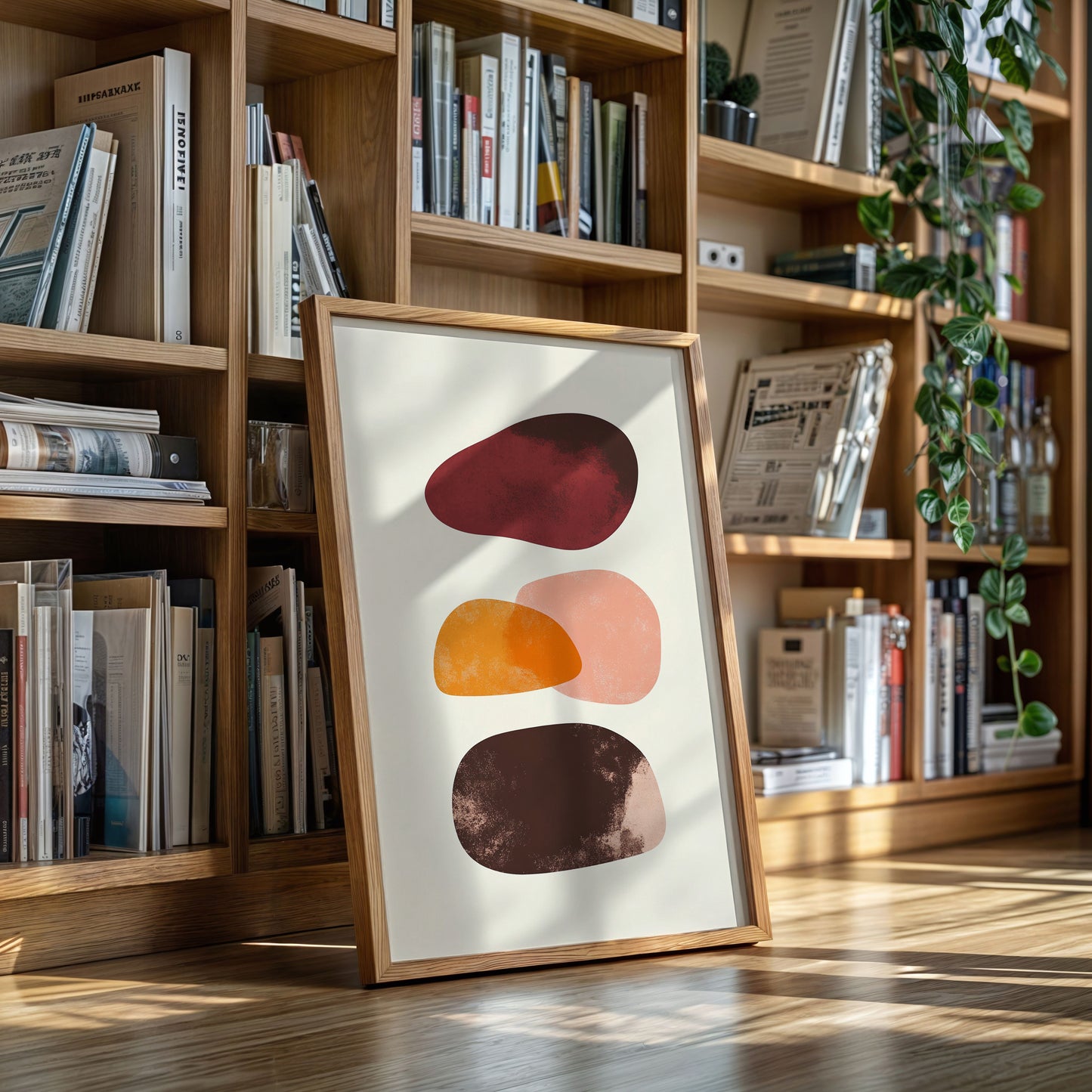 Autumn Stones Float In Morning Light