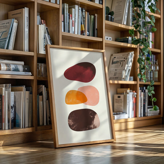 Autumn Stones Float In Morning Light