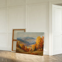 Autumn's Embrace on Distant Hills