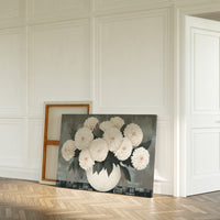 White Chrysanthemums Find Quiet Grace