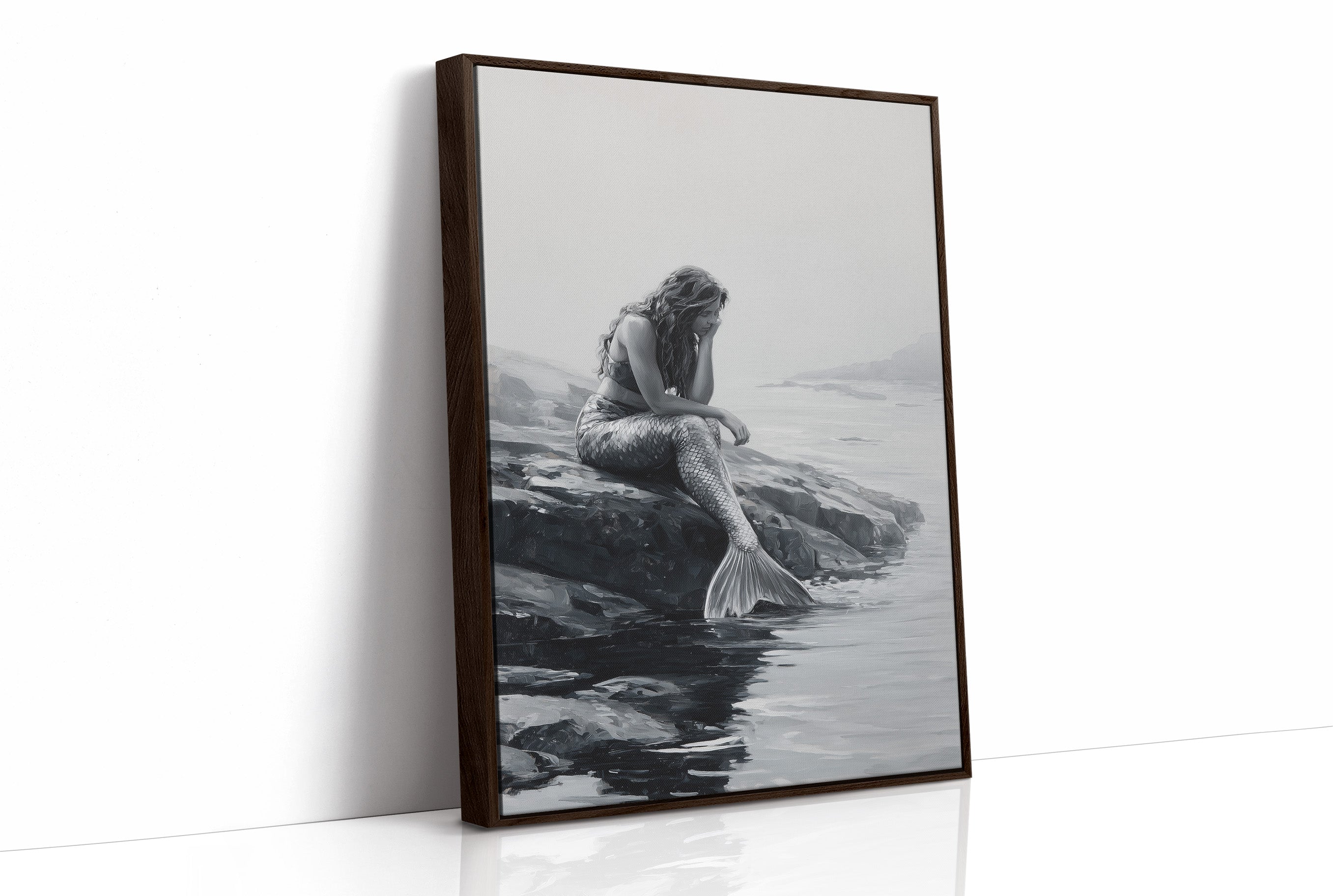Monochrome Myths At Ocean's Edge