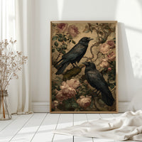 In Bloom With Midnight Feathers
