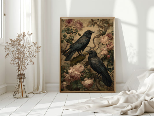 In Bloom With Midnight Feathers
