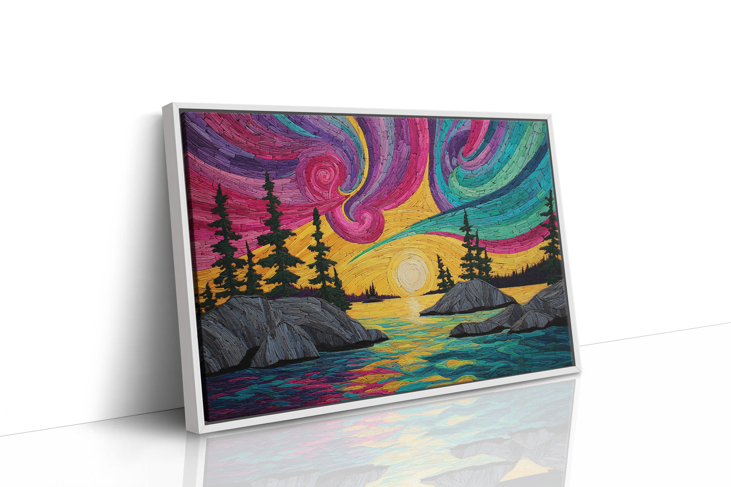 Northern Lights Paint Summer Waters