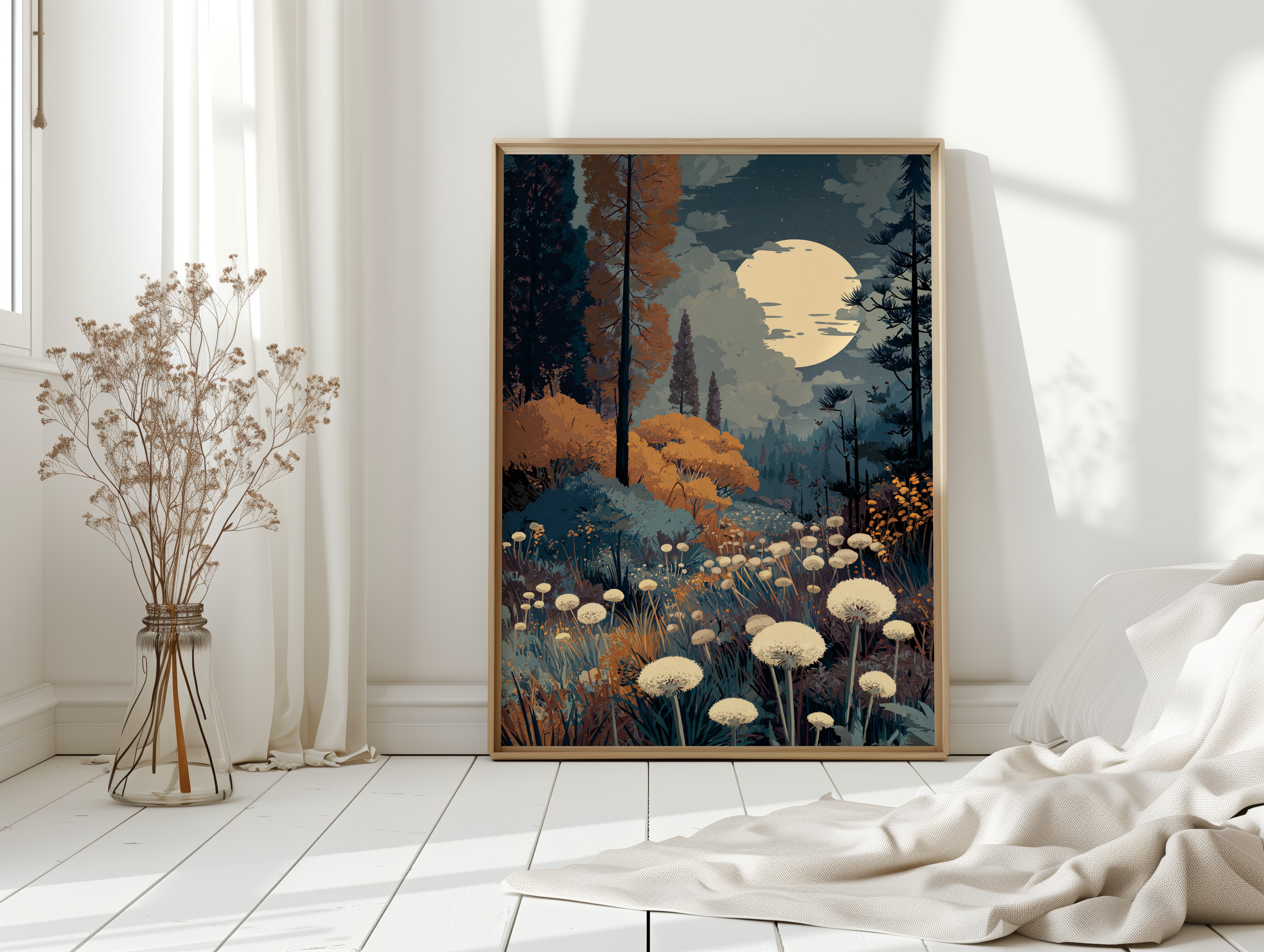Moonlit Meadow's Gentle Embrace