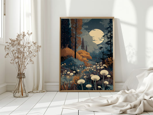 Moonlit Meadow's Gentle Embrace