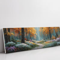 Autumn Path Through the Blooming Wood