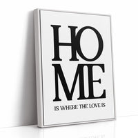 Home Is Where The Love Is Typography Print