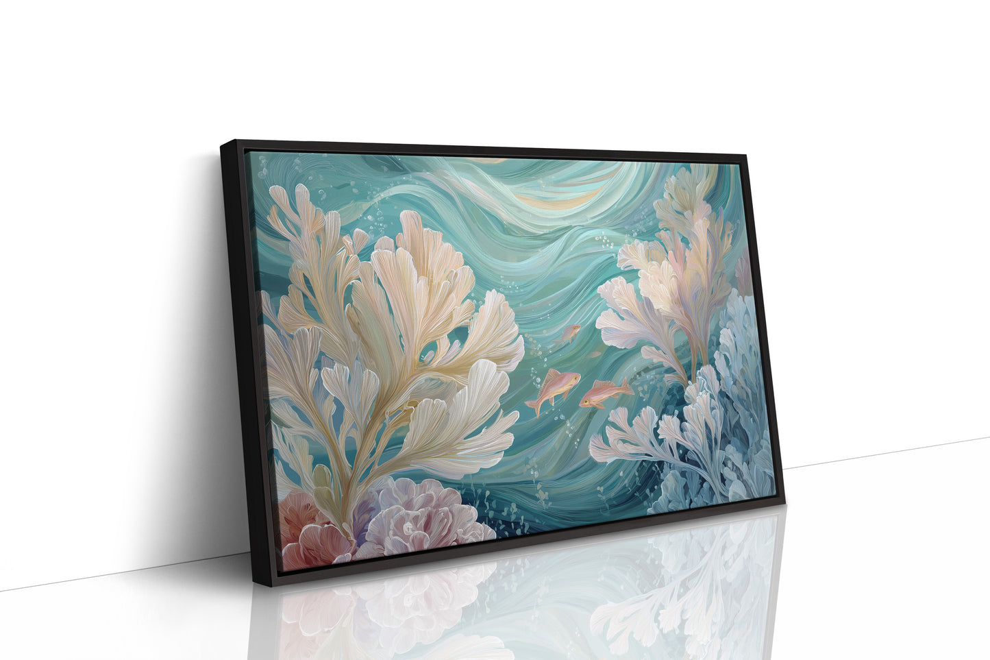 Coral Symphony In Turquoise Depths