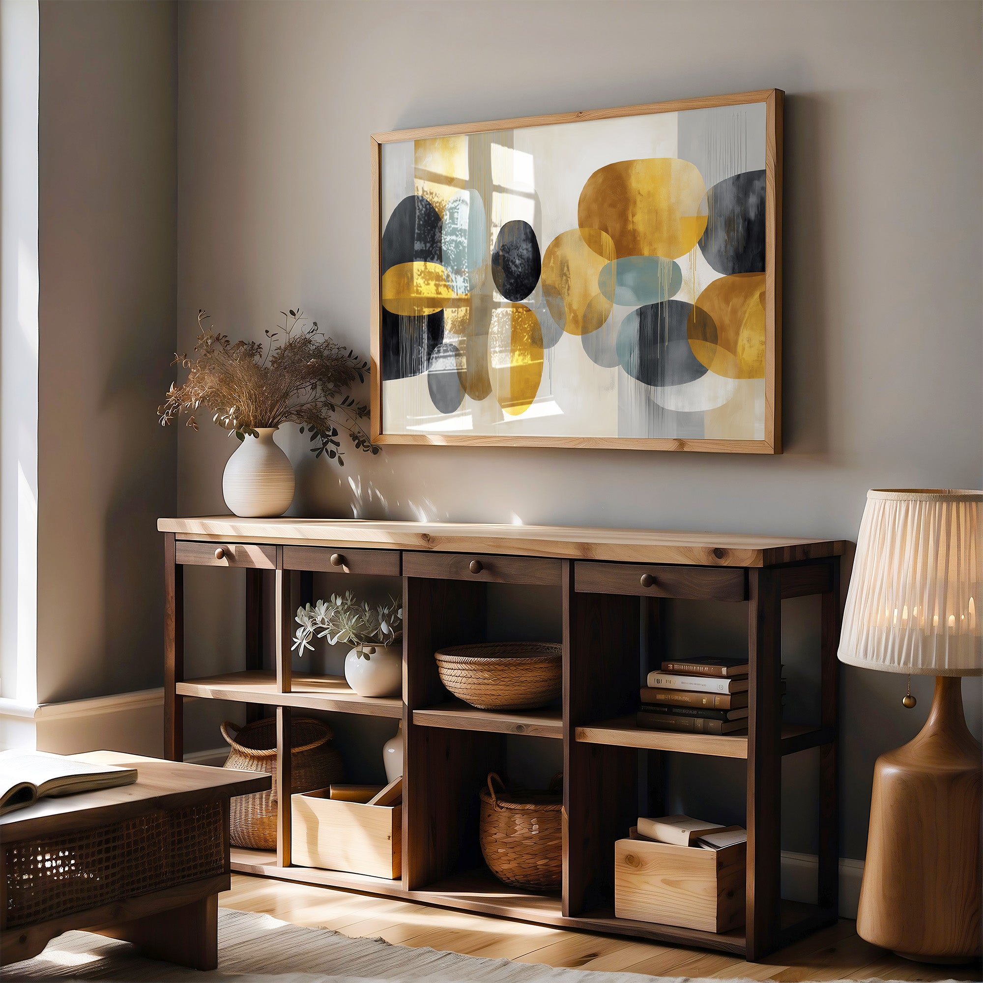 Sunlit Shapes Dance Through Autumn