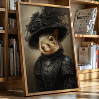Regal Squirrel in Victorian Attire