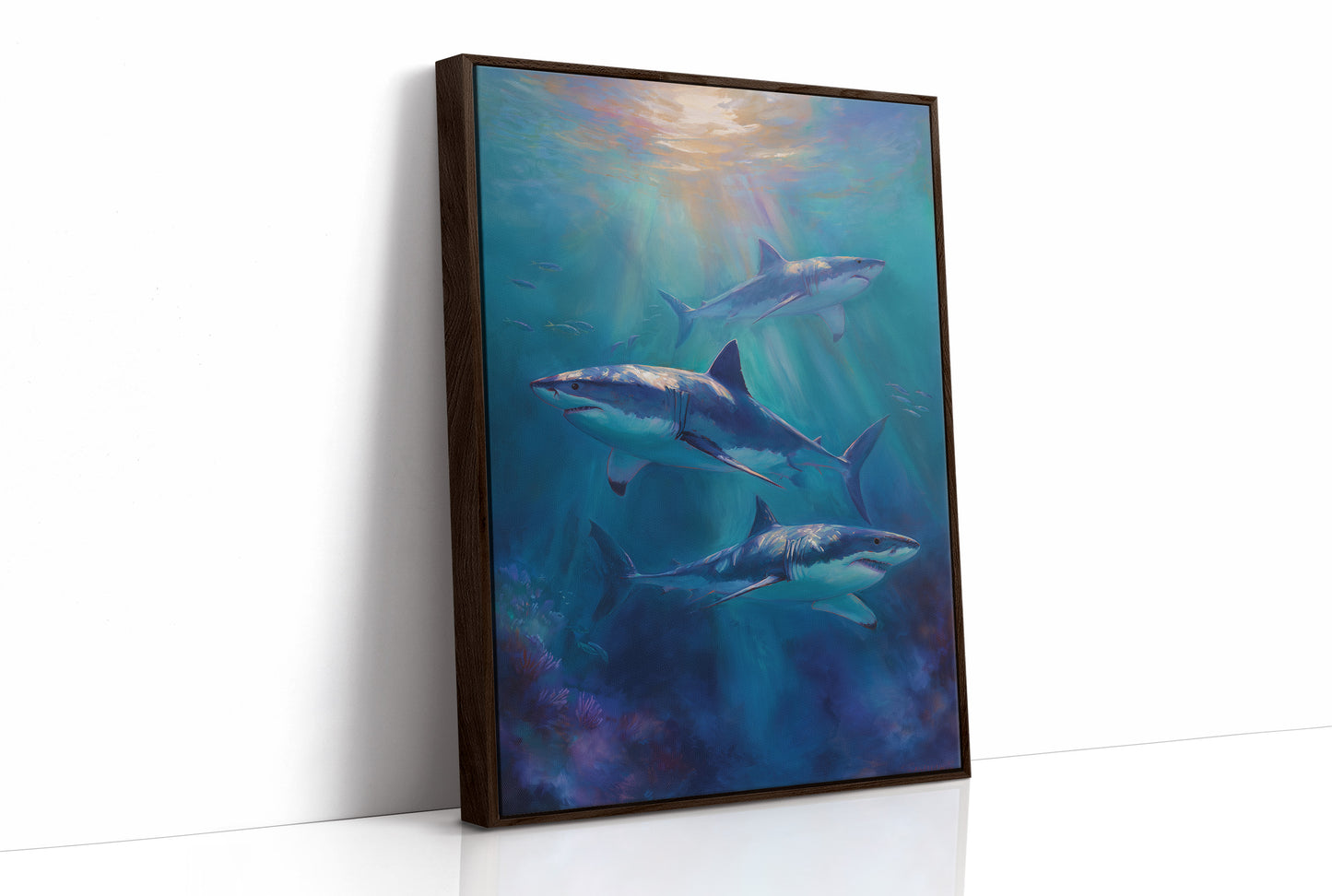 Azure Hunters Beneath Golden Rays