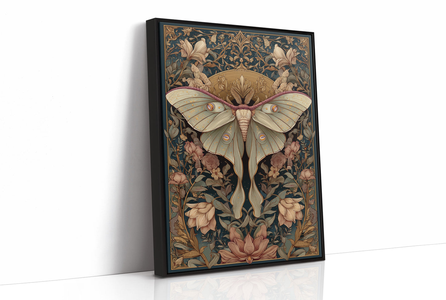 Nocturnal Symmetry: Art Nouveau Moth