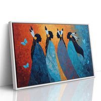 Blue Spirits Dance With Butterflies