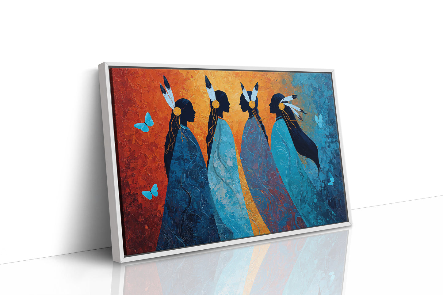 Blue Spirits Dance With Butterflies