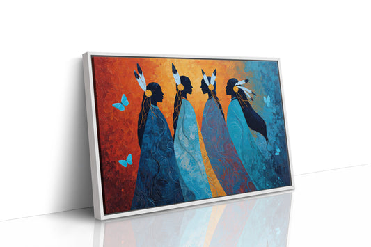 Blue Spirits Dance With Butterflies