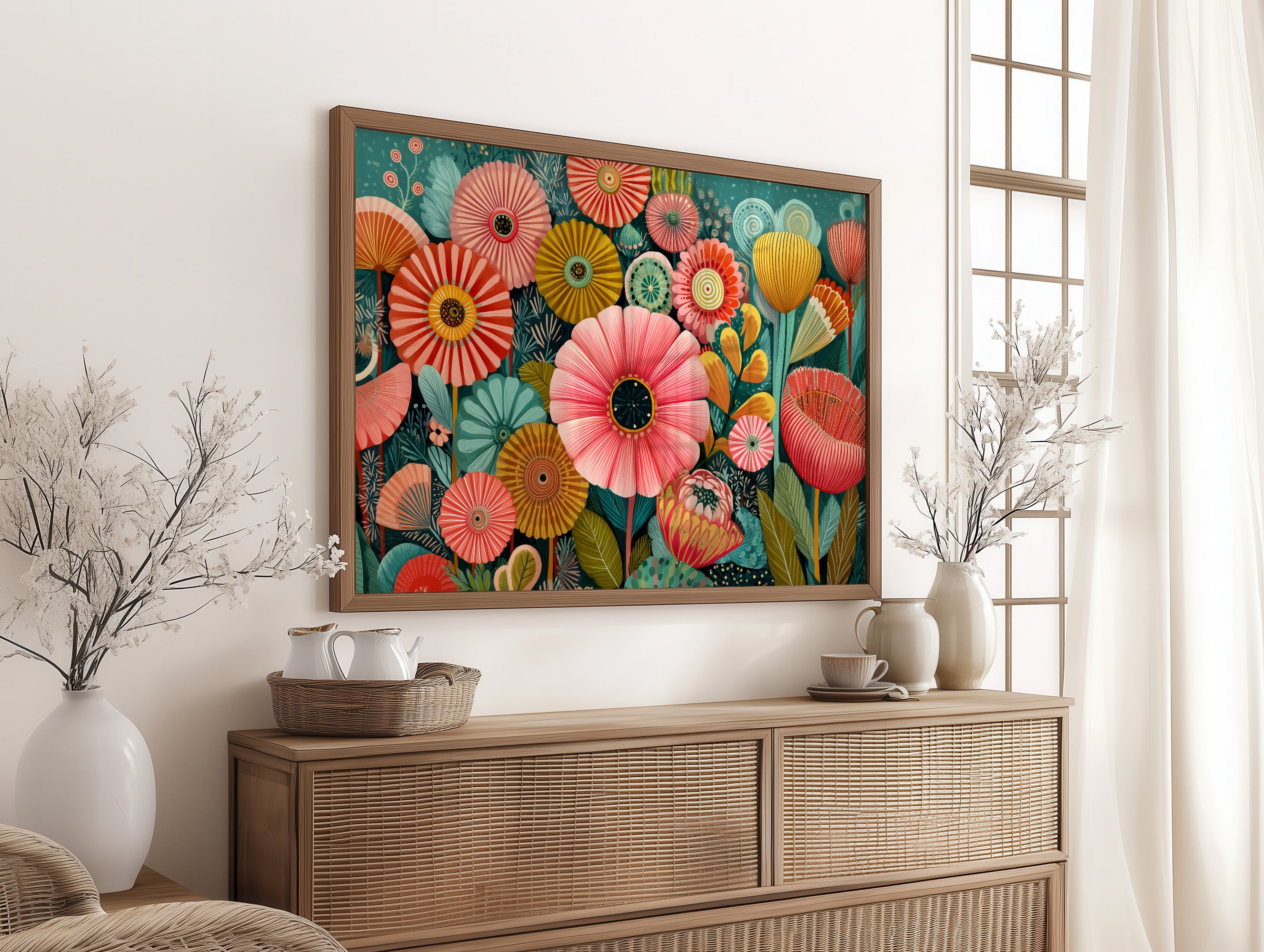 Coral Blooms Cast Golden Shadows