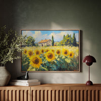Summer Blooms Near Tuscan Stone