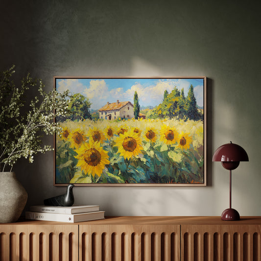 Summer Blooms Near Tuscan Stone